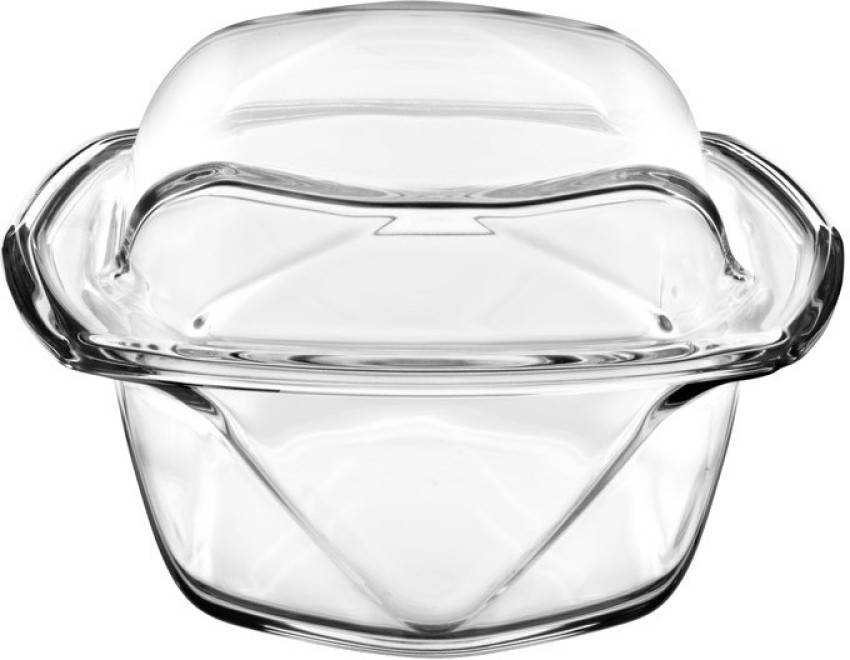 Oval Shape 1000ml 1500ml 2500ml High Borosilicate Bowl Set Glass