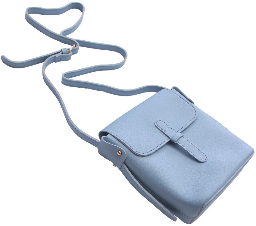 MINISO Blue Sling Bag Simple Mini Bucket Bag for Woman Stylish Blue Blue Price in India Flipkart