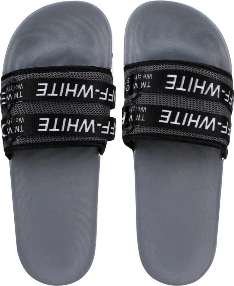 Mens slides off online white