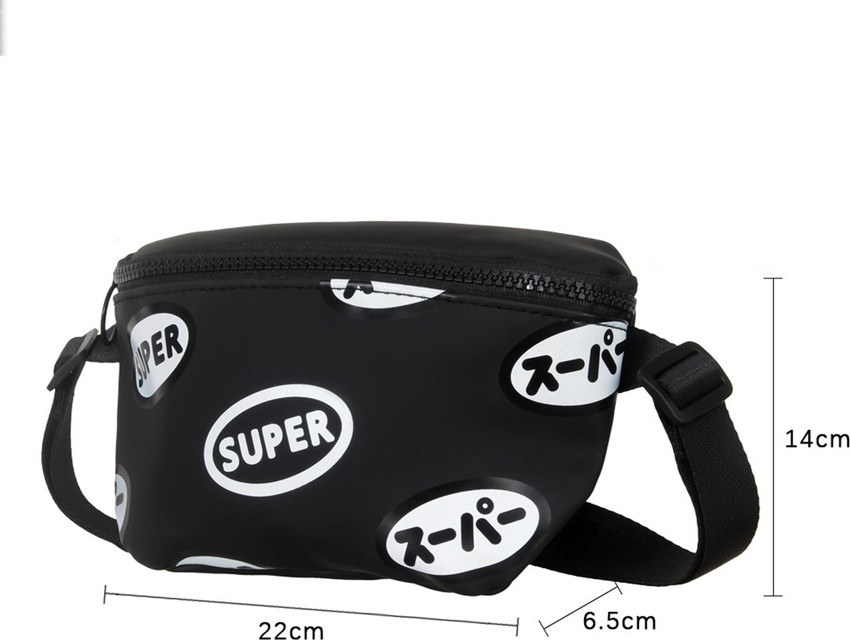 MINISO Waist Bag Sling with Japanese Pattern Pack Pocket for