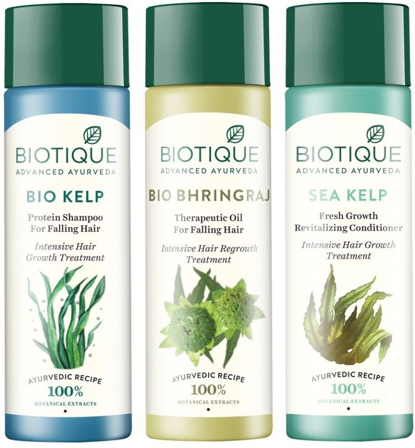 Buy Biotique Ocean Kelp Shampoo For Anti Hair Fall Intensive Hair Growth  Therapy (190ml) Online in India | Pixies