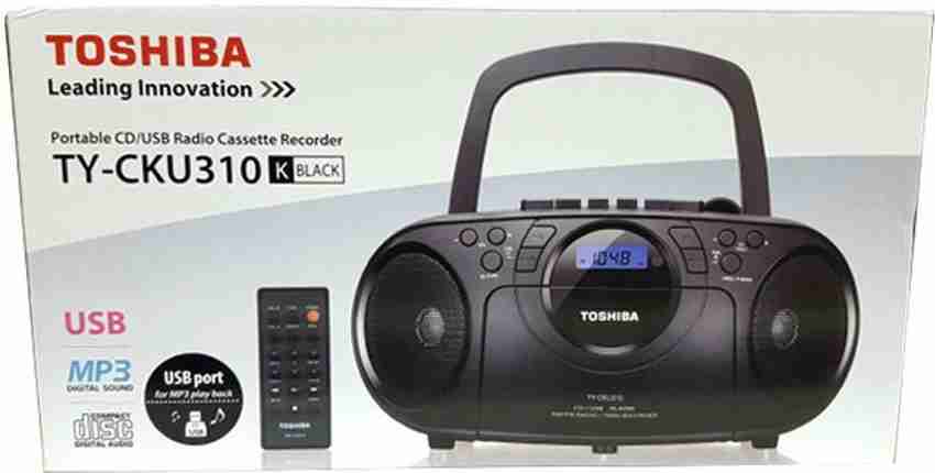 TOSHIBA TY-CKU310 Portable CD/USB Radio Cassette Recorder FM Radio  