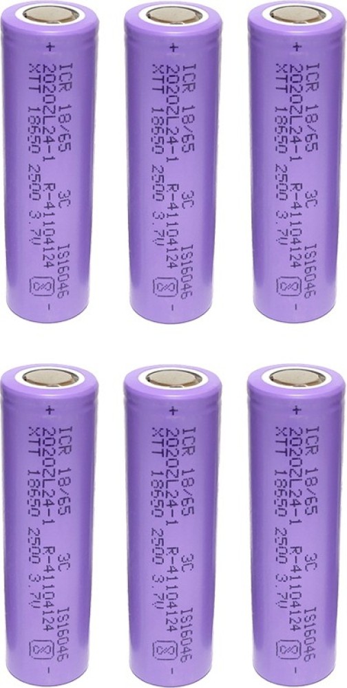 Cryonics India Rechargeable Lithium Ion 18650 Cell 3.7V 2500mAh 3C