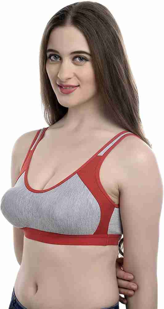 Buy online Grey Solid Full Coverage Regular Bra from lingerie for Women by  Elina for ₹350 at 56% off