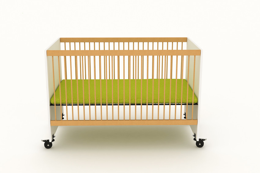 Cot store with wheels