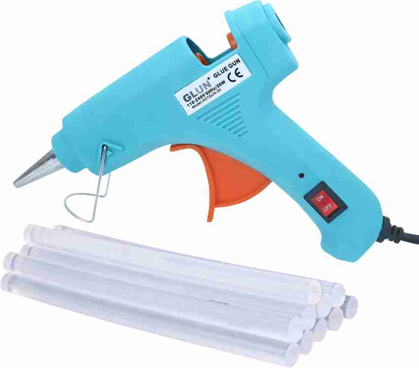 Glun 20 Watt Mini Hot Melt Glue Gun for Fine Craft Work (7 MM