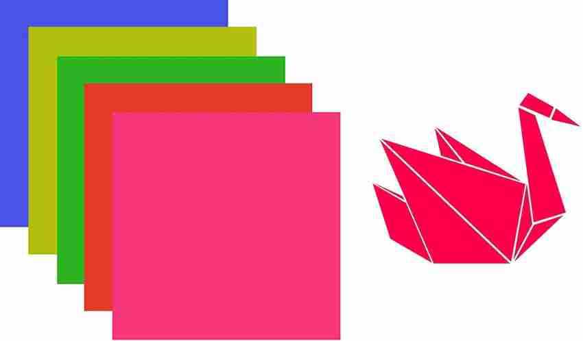 IEI Didactics origami_paper unruled 6*6 inch 80 gsm, 90 gsm Origami  Paper - Origami Paper
