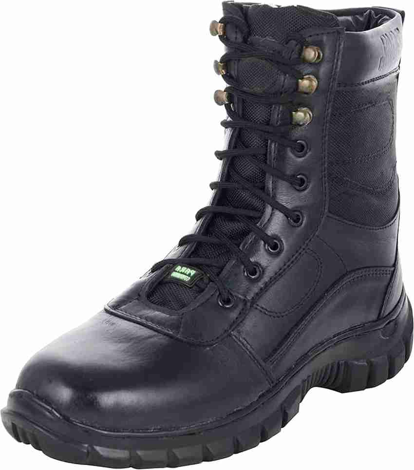 Black commando boots online