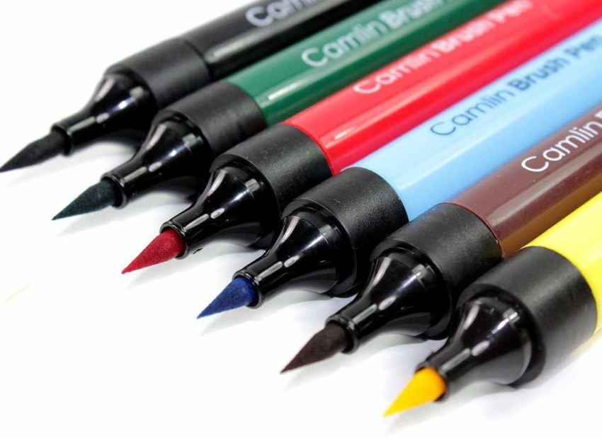 Camlin Kokuyo Permanent Marker - Pack of 4 Assorted Color Black, Blue, Red,  Gren