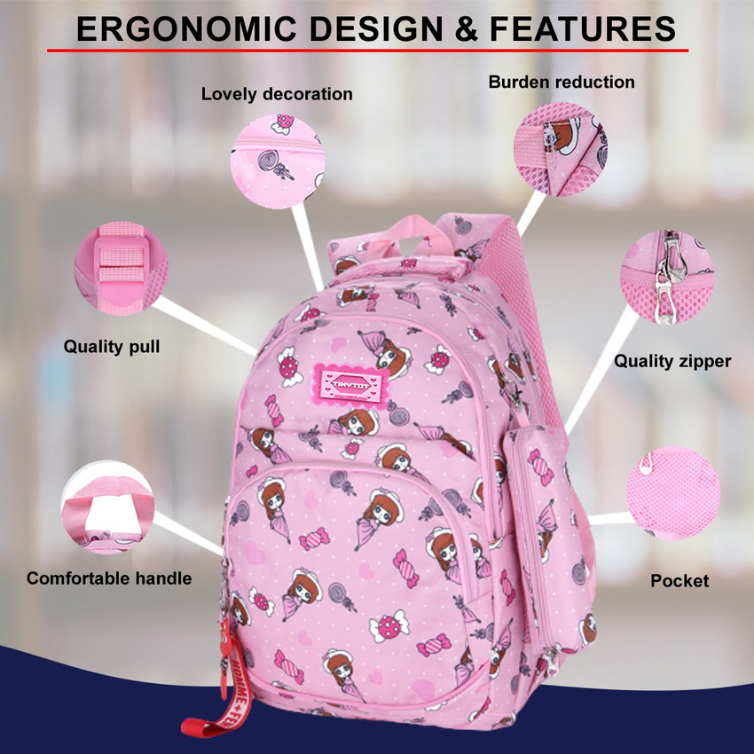 School bags 2025 with pouch