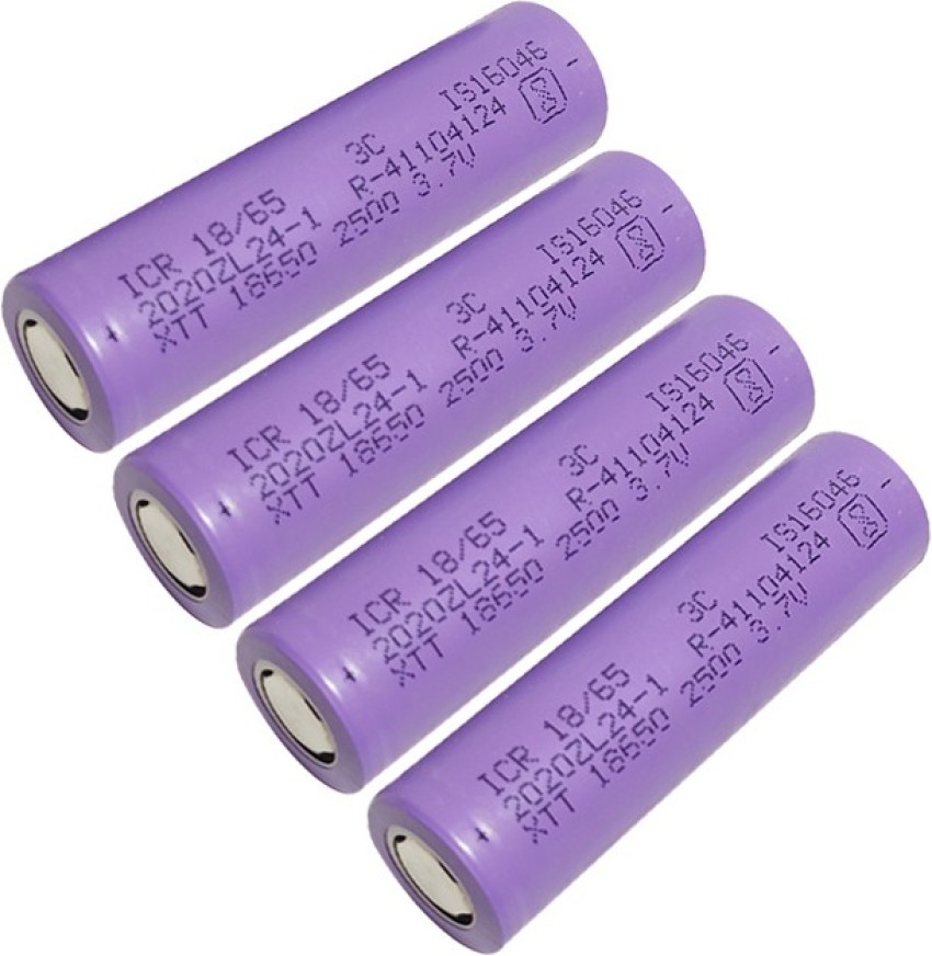 18650 Rechargeable Li-ion Batteries in India - 3.7v, 3.6v Li-ion