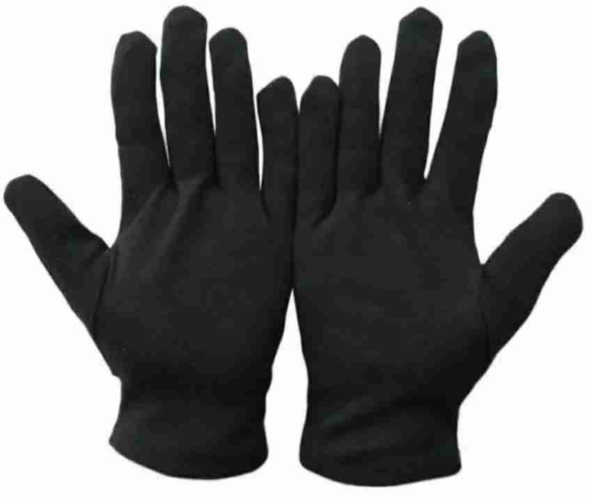 D Heer Fashion Men s Women s Cotton Hand Summer Gloves for Protection from Dust Heat Pollution Black 1 Pair Dry Glove