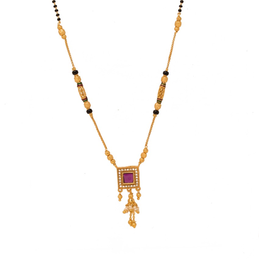 Square on sale pendant mangalsutra