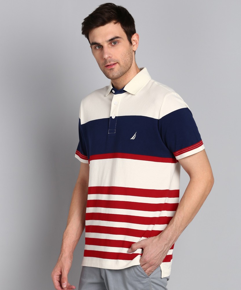 Buy Nautica Large Logo Polo T-Shirt Bright White at Best Price In