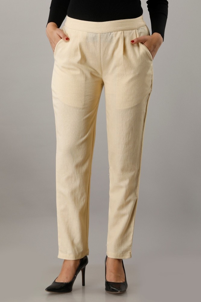 Cotton Plain Stylish And Stretchable Toko Trouser Women Size 300