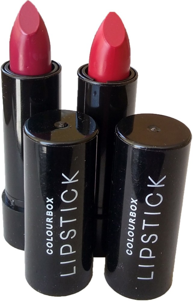 Oriflame Sweden ColourBox Semi-Matt Lipstick Magnetic Magenta 35581, Sassy  Red 35584 Pack Of 2 Lipstick
