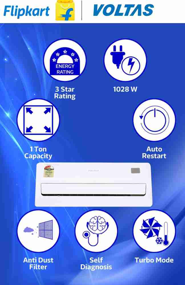 voltas 1 ton ac flipkart