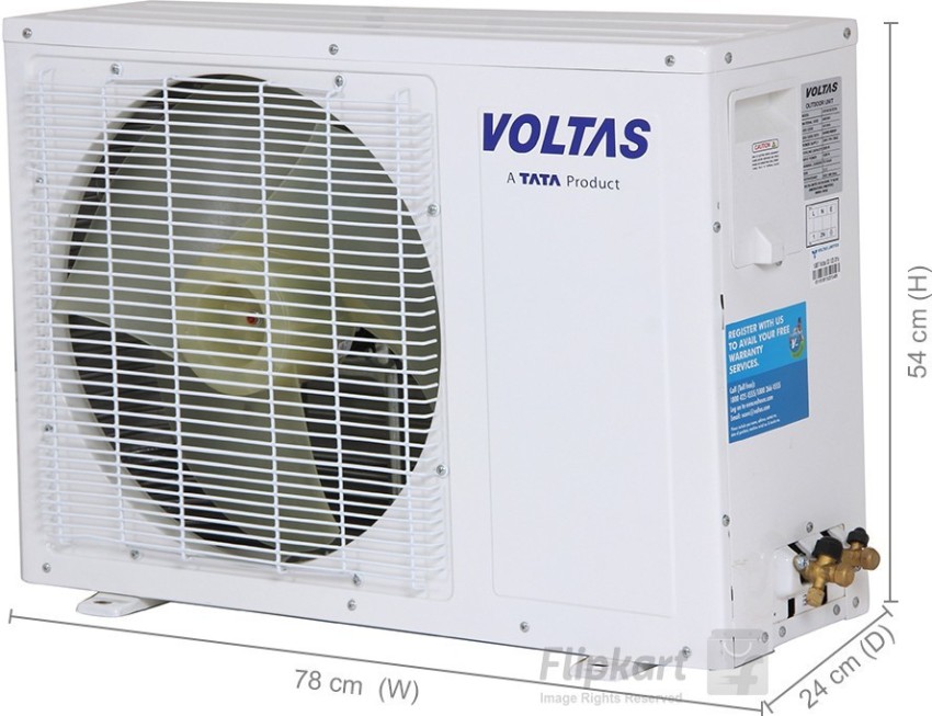 voltas split ac service cost