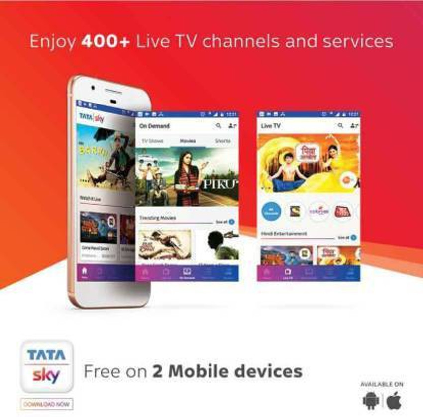 Tata sky best sale live tv free