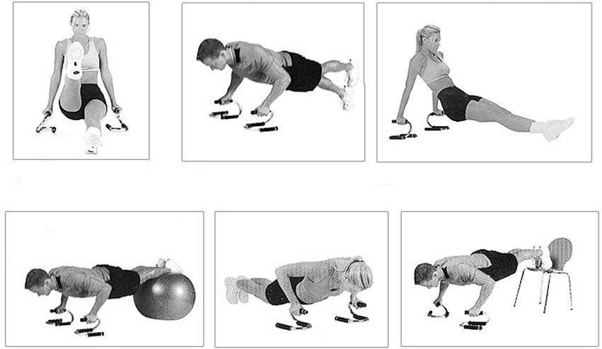 Push up bar exercises discount