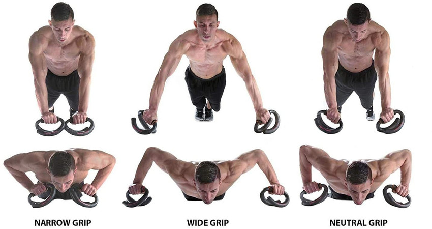 Push up bar routine top