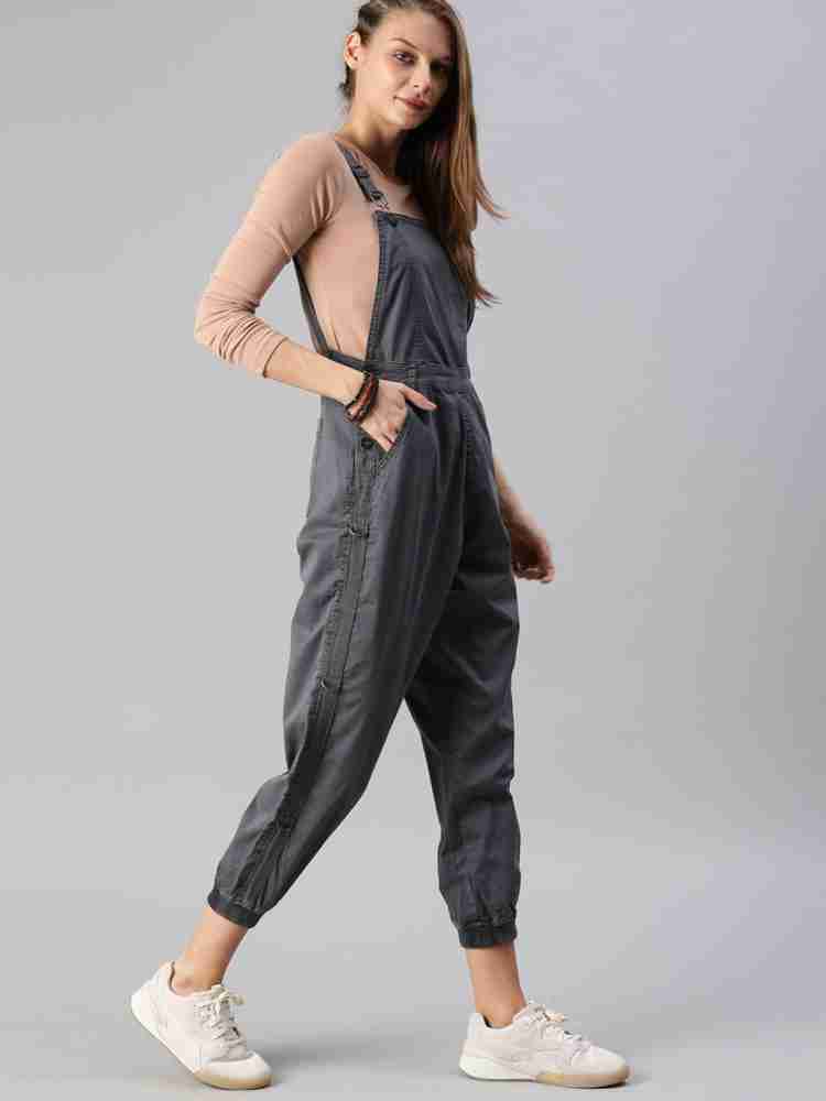 Roadster Women Blue Dungaree - Buy Roadster Women Blue Dungaree Online at  Best Prices in India