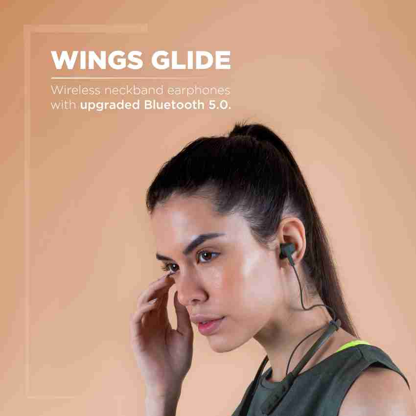 WINGS Glide Neckband with Siri and Google Assistant Bluetooth