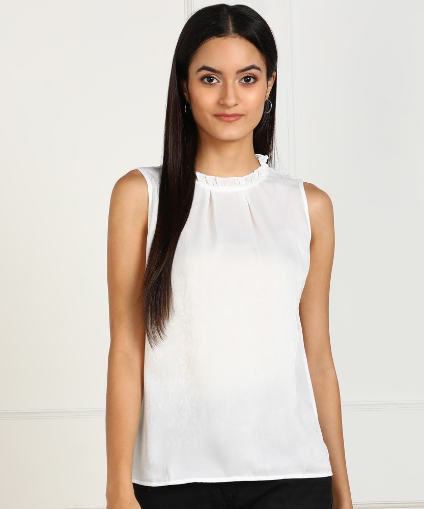 Sleeveless sale tops flipkart