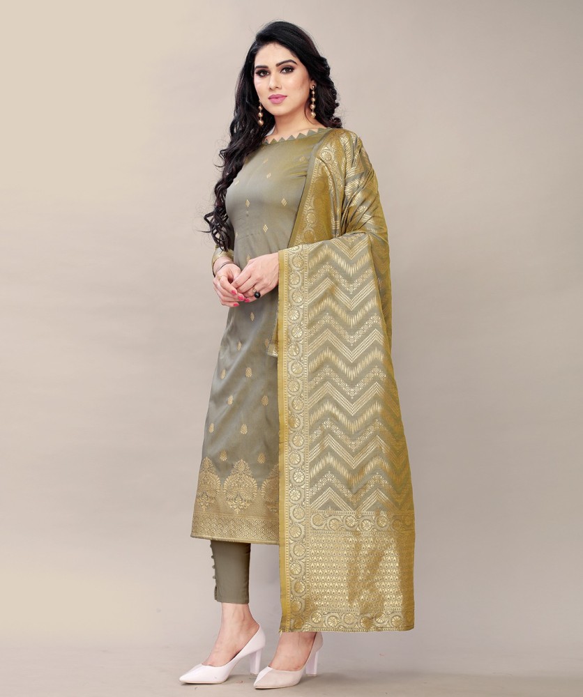 Being Banarasi Jacquard Self Design Salwar Suit Material Price in