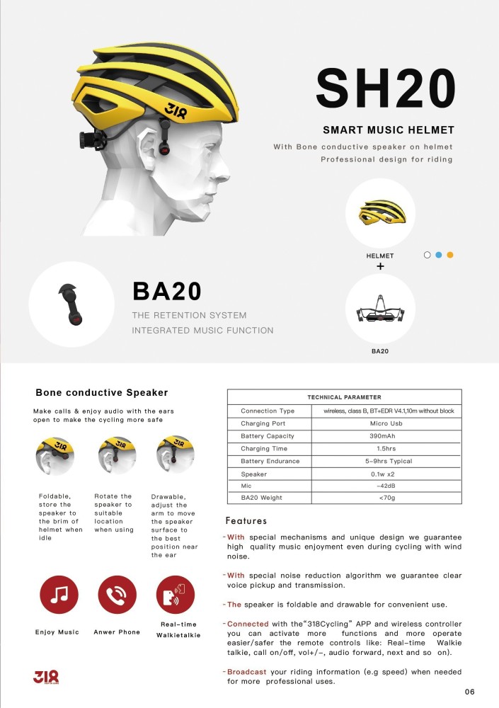 ZAKPRO Smart riding helmets with Bluetooth speakers sensitive