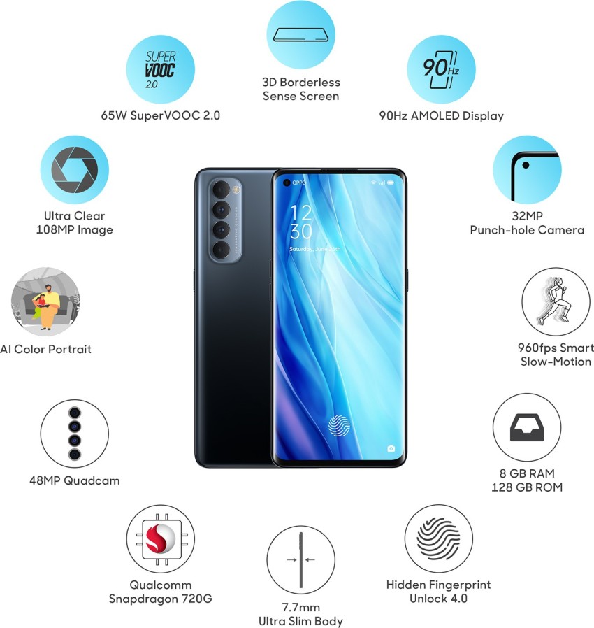 OPPO Reno4 Pro ( 128 GB Storage, 8 GB RAM ) Online at Best Price