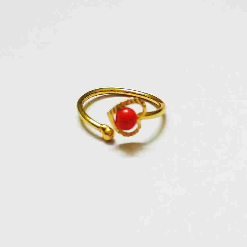 Coral ring finger on sale