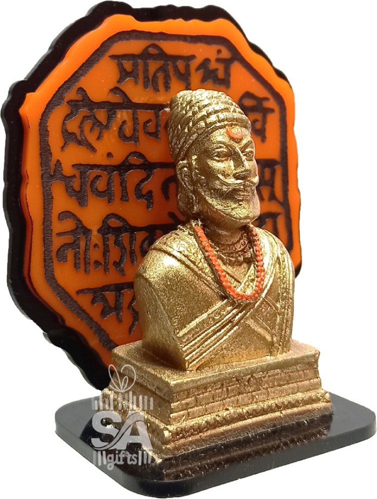 Brass Veer Shivaji Idol 75  VgoCartCom  Brass Antique Collections