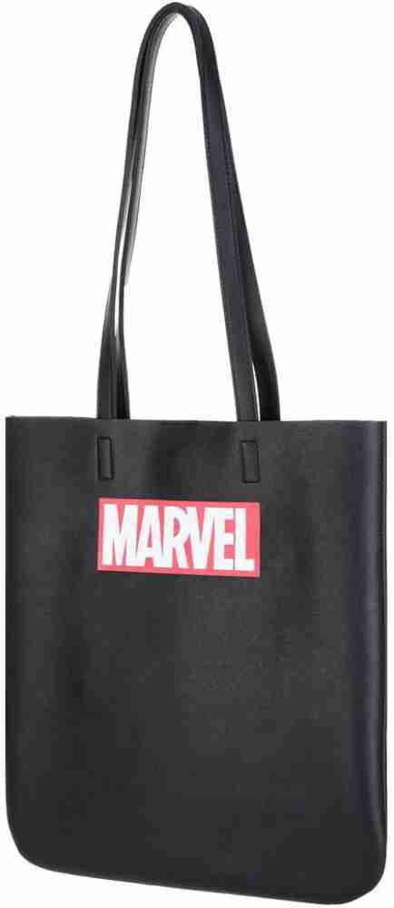MARVEL- Embroidered Shopping Bag,Black - MINISO