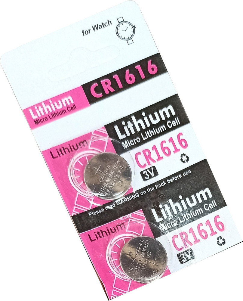 Lithium 100 Original LithiumCR 1616 3V Coin Cell Battery