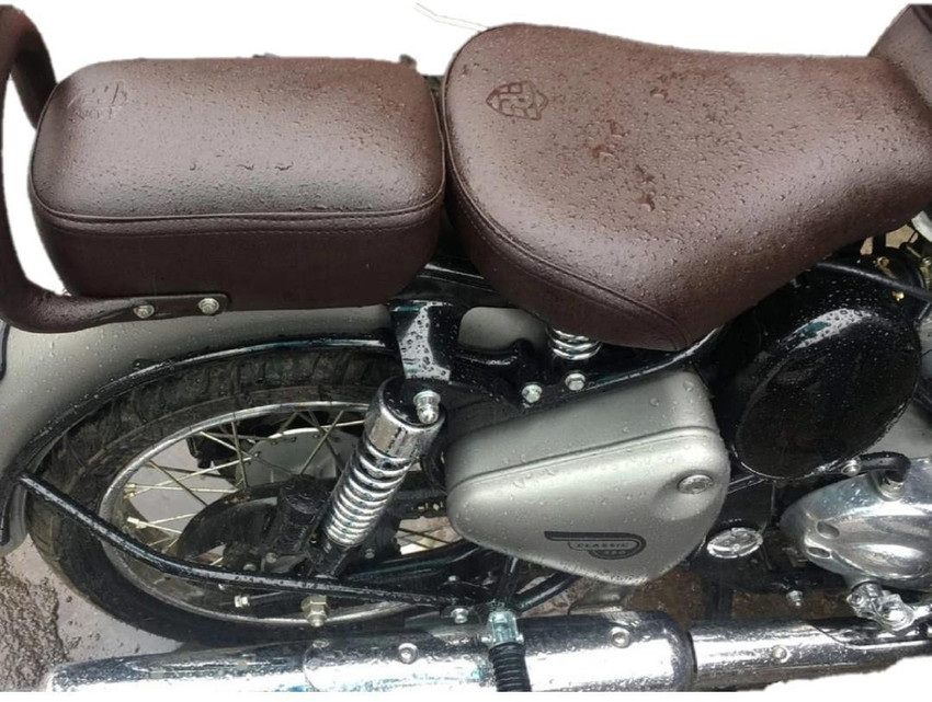 KOHLI BULLET ACCESSORIES Original Type Seat Cover Brown Split Bike Seat Cover For Royal Enfield Classic Chrome Classic Desert Storm Classic 350 Classic Classic 500 Price in India Buy KOHLI BULLET