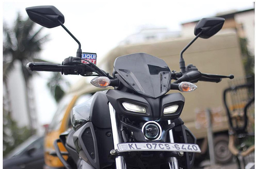 BIKER SHOPPEE SHORT VISOR MT 15 Bike Windshield Price in India