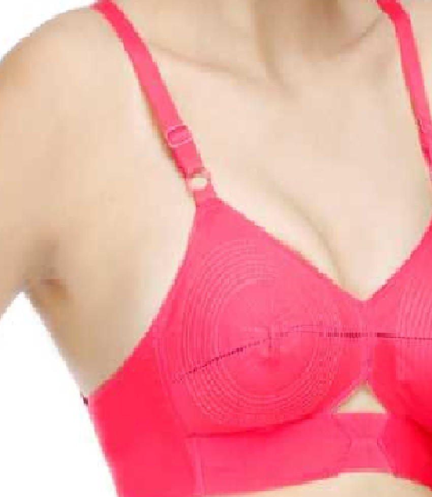 Winsome ELINA ROUND STICH CENTER ELASTIC COTTON BRA Women T-Shirt Non  Padded Bra