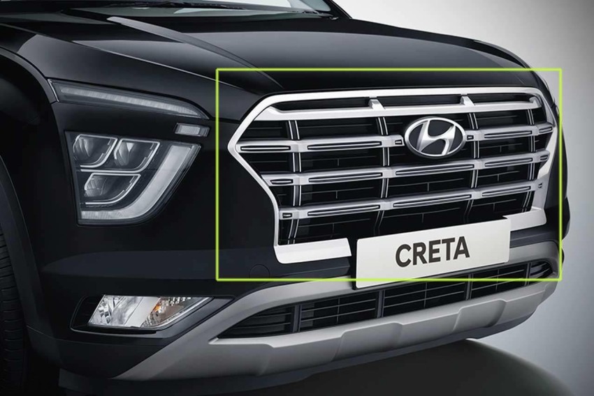 IMMUTABLE RR-8595 Creta 2020 Car Accessories Combo Kit (Front Grill Outer  Chrome, Grill Chrome Horizontal Slats Car Grill Cover Price in India - Buy  IMMUTABLE RR-8595 Creta 2020 Car Accessories Combo Kit (