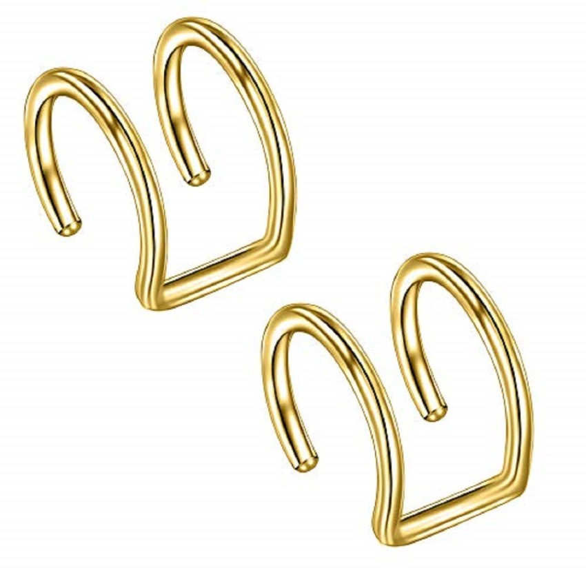 Buy Fake Ear Cuff Conch Chain Gold Ear Cuff No Piercing Chunky Online in  India  Etsy