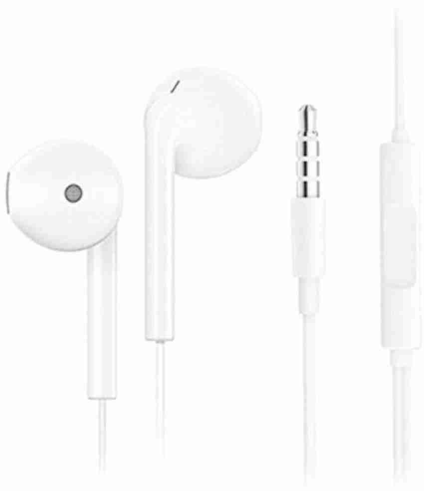 White shop headphones wired