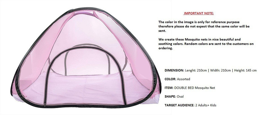 AmazingHind Polyester Adults Washable Foldable Mosquito Net for