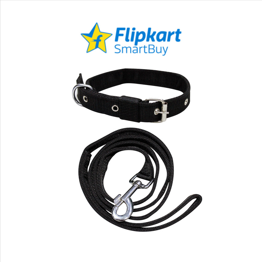 Flipkart SmartBuy Dog Belt Combo of 1 inch Black Collar with Black