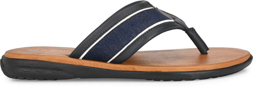 George Walker Men Blue Synthetic Leather Slippers Flip Flops Buy
