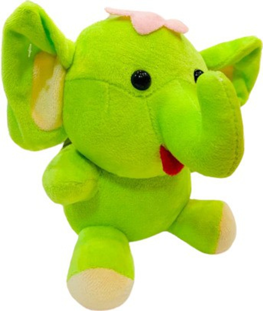 Green stuffed elephant store