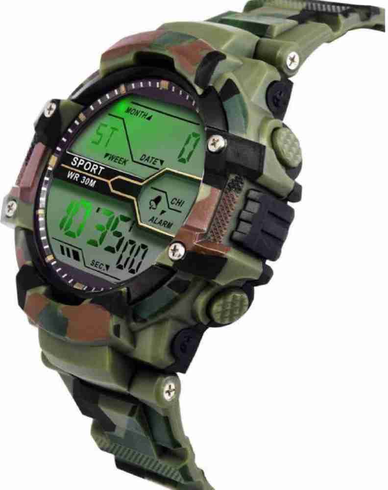 Xotak military watch indian army waterproof with 07 light led