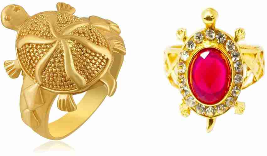 Gold kachua new arrivals ring design