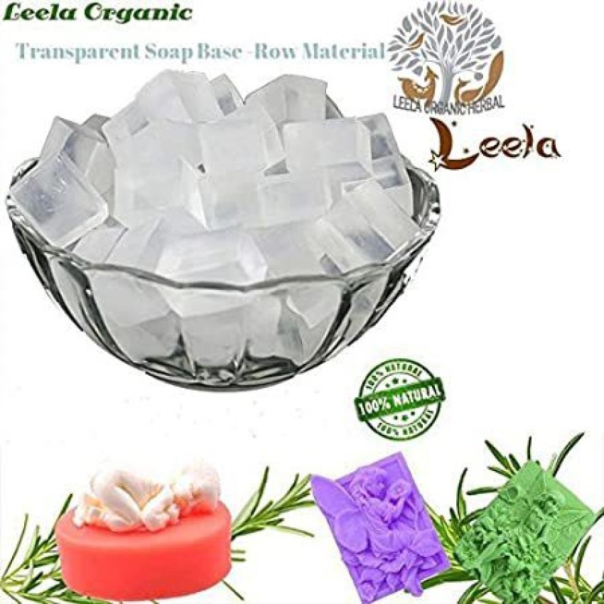 Leela Organic Aloe Vera Melt and Pour Soap Base ,Net 500gm pack