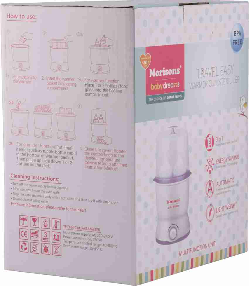 Morisons Baby Dreams White Electric Sterilizer Warmer Buy Baby