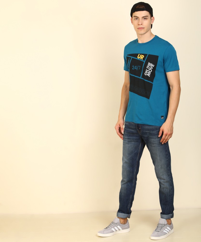 Lee Men's T-Shirt - Blue - L